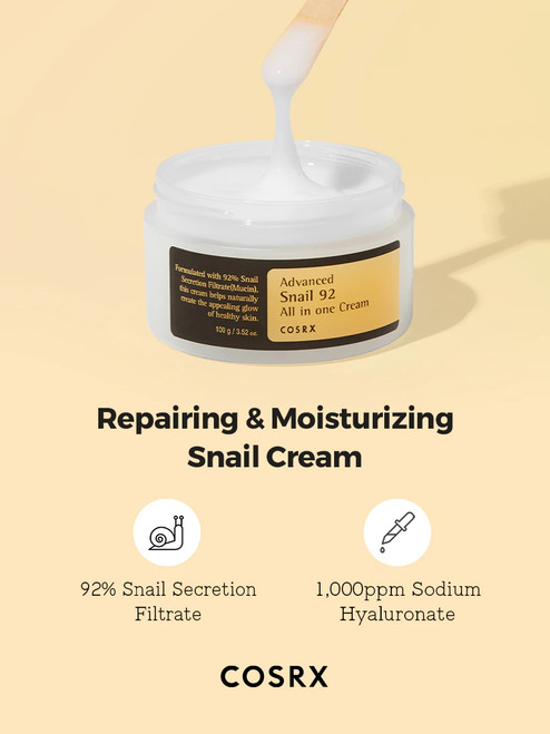 COSRX Advanced Snail 92 All in one Cream sukinnaturals sukinnaturals.com.au