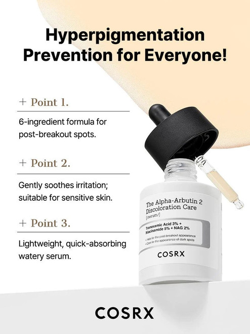 COSRX The Alpha-Arbutin 2 Discoloration Care Serum sukinnaturals sukinnaturals.com.au